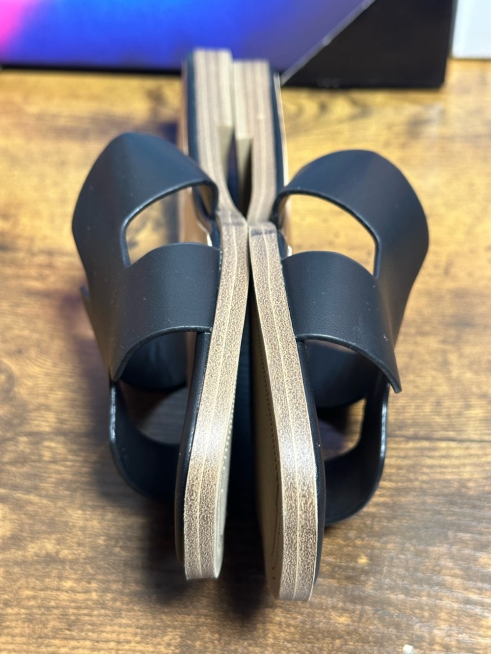 Women's Nina Slide Sandals - A
New Day™ Black 7 - Picture 10 of 11